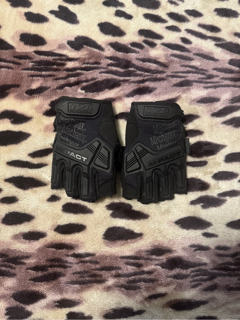 Mechanix M-Pact Tactical Half-Finger Gloves — Black